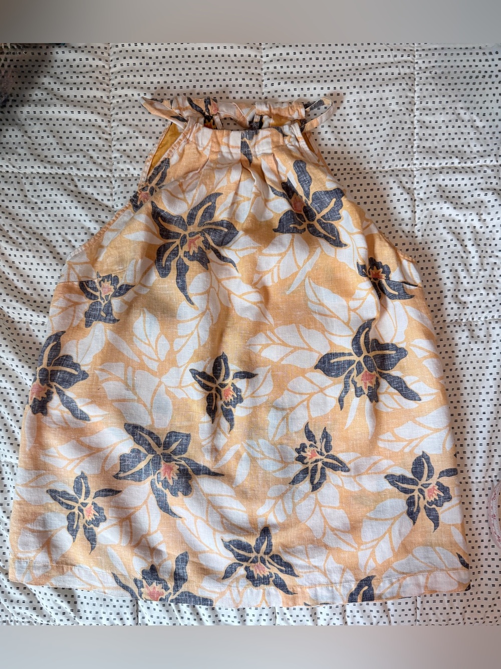 Tommy Bahama Linen Floral Halter Top Medium - Picture 5 of 6